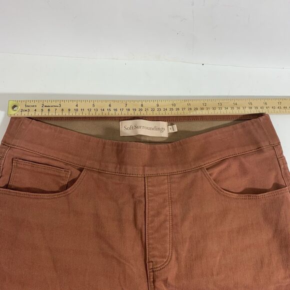Soft Surroundings Ultimate Denim Pull-On Slim Leg Stretch Waist Jeans Size Med - Picture 8 of 10